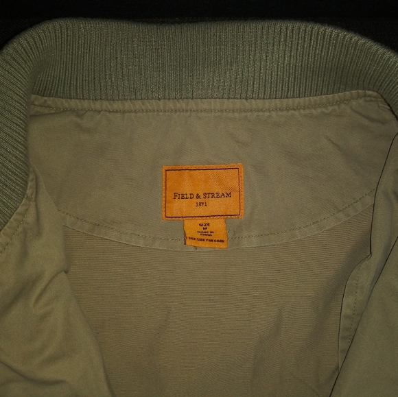 Field & Stream | Khaki Bomber Jacket Size Med - Picture 8 of 14